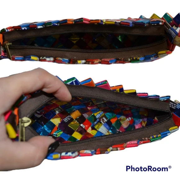 Like new Candy Wrapper purse. Recycled candy/gum wrapper - Picture 10 of 15